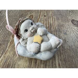 Dreamsicles Figurine 1994 Baby Cherub On Cloud Star Signed Dated Vintage